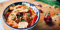 canh kim chi bò