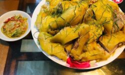 Chế biến Gà luộc nước dừa 51asas