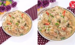 Gà xào nấm kim châm 62a6s