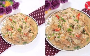 Gà xào nấm kim châm 62a6s