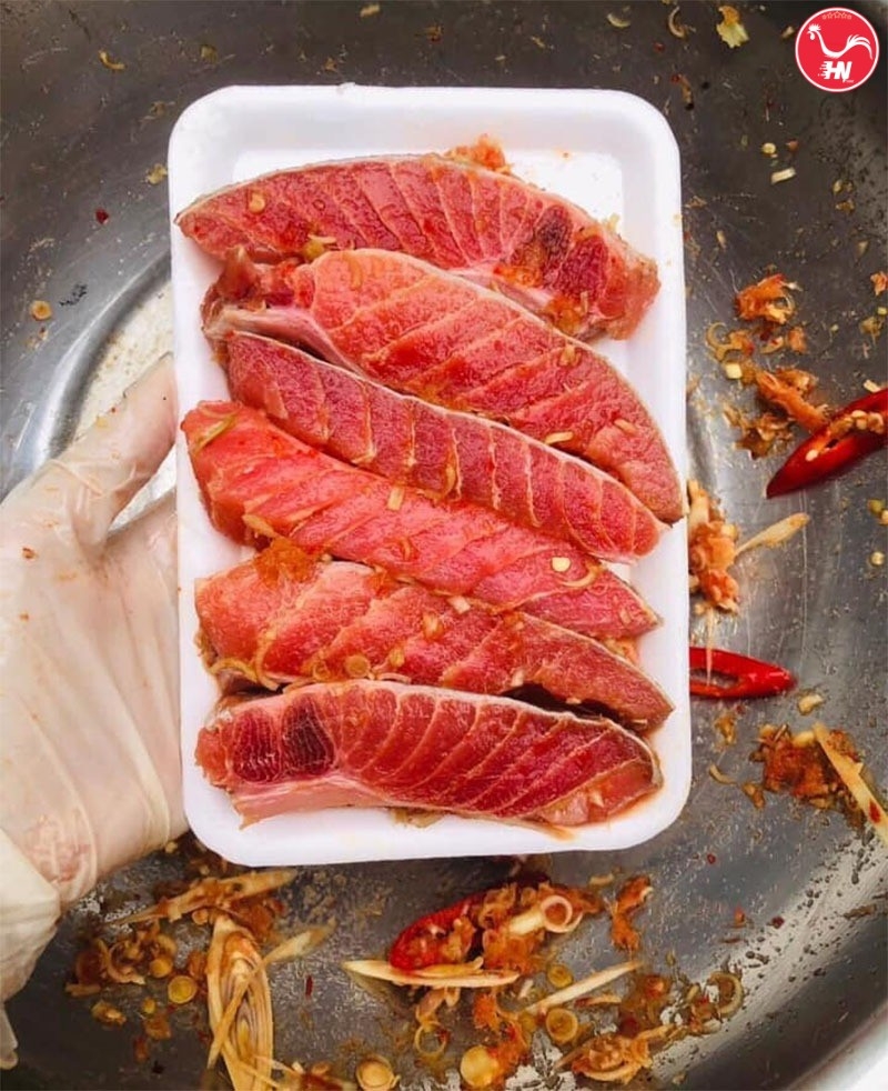 Lườn cá ngừ xào chua ngọt 62as6a