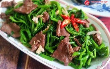 Bắp Bò Cắt Lát Xào Rau Muống a9s41fa
