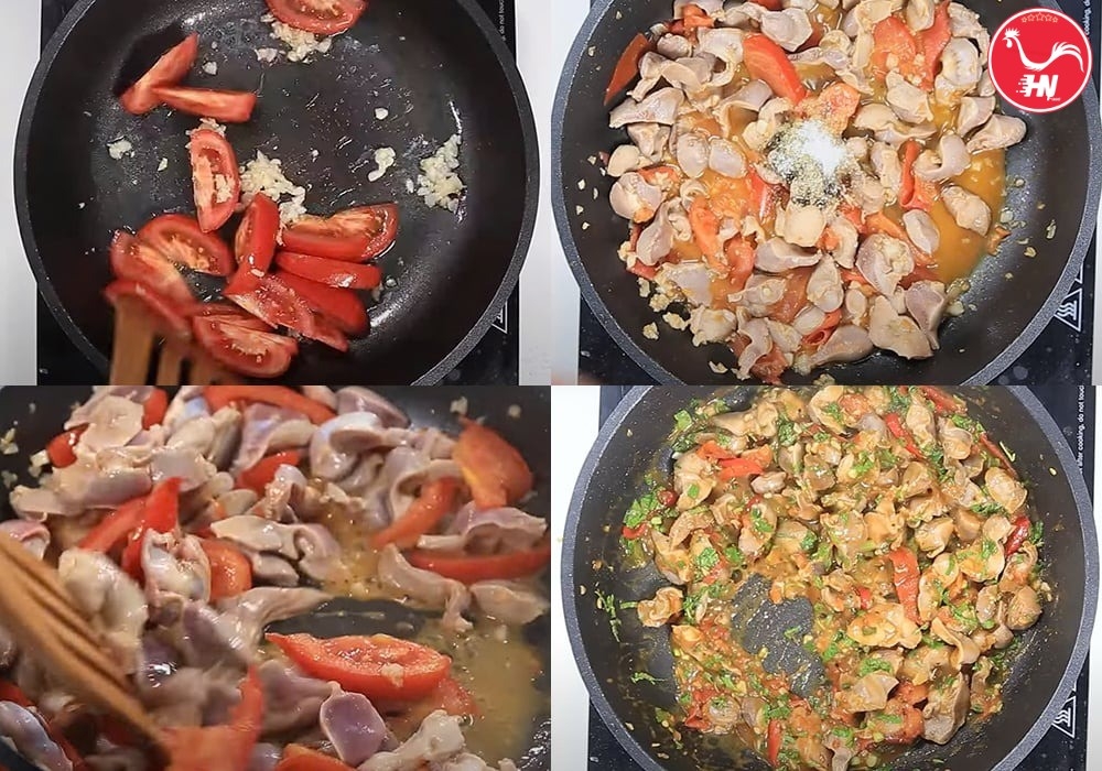Mề gà xào cà chua 62626