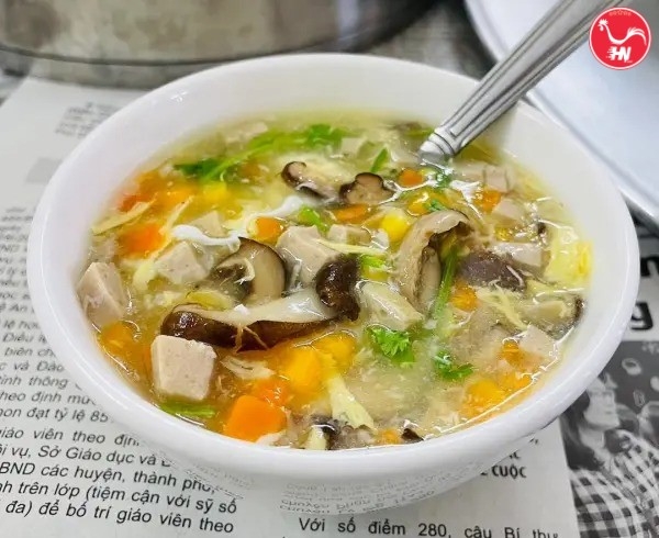 Súp gà nấm rơm 2s