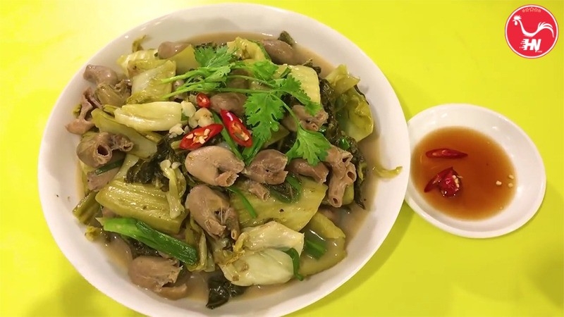 Bao tử cá ngừ xào dưa cải 96