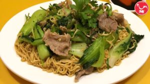 Mì xào thịt thăn heo súp lơ 26a2á
