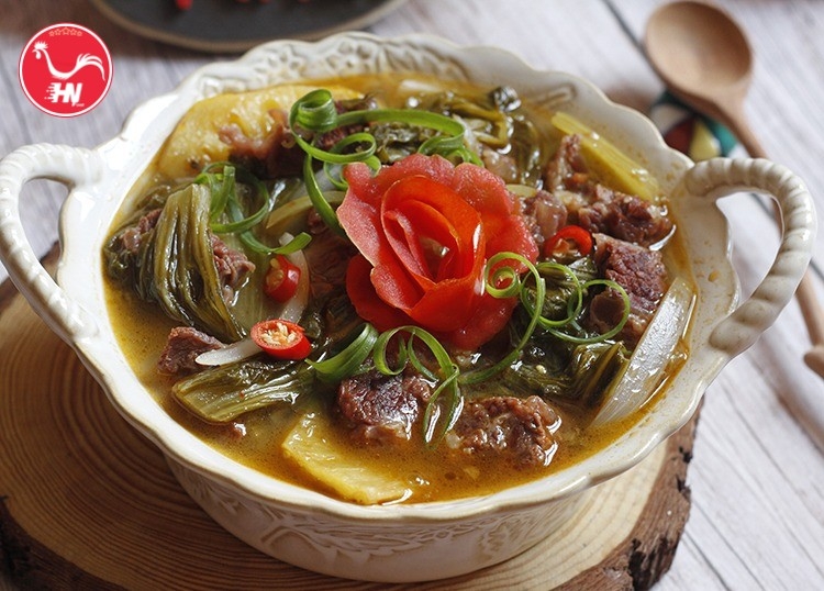 Canh Dưa Cải Nấu Dẻ Sườn Bò a6sá