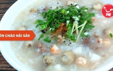 Cháo hải sản nấm rơm 3