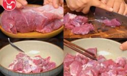 cách làm thịt đùi heo kho tiêu