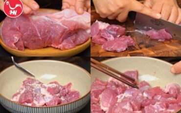 cách làm thịt đùi heo kho tiêu