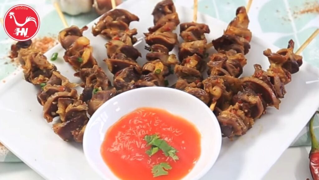 Mề gà nướng sa tế mật ong 0x676