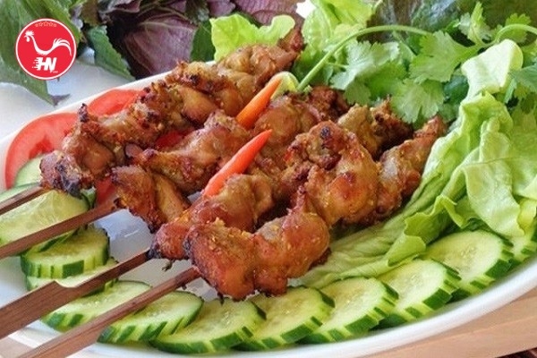 Mề gà nướng sa tế mật ong g-sate
