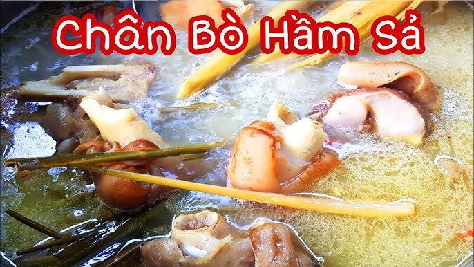 cách nấu Chân bò hầm sả q720