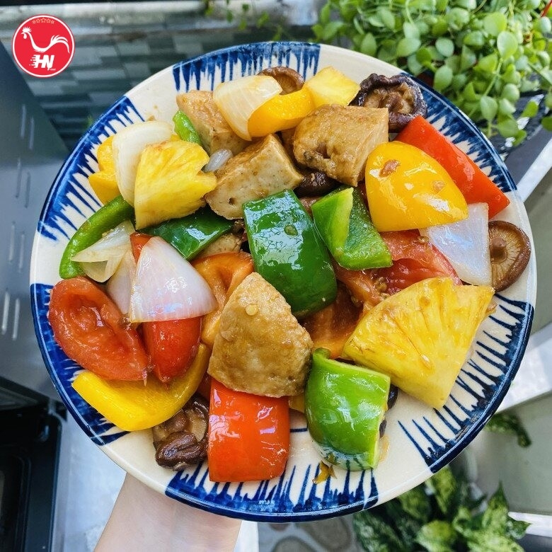 chế biến món gân cá ngừ xào chua ngọt ao-chua-ngot